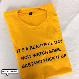 "some bastard" เสื้อยืดสกรีน สวมใส่สบาย