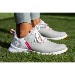 Footjoy รองเท้ากอล์ฟผู้หญิง กันน้ำ Waterproof FJ Fuel Women #92372 Grey/White