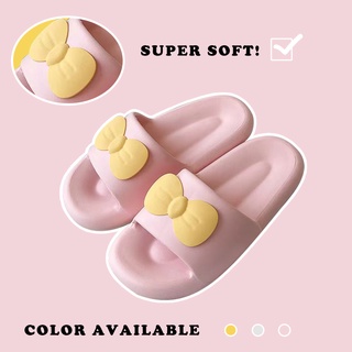 Luckkyshoes รองเท้าแตะแต่งโบว์สไตล์เกาหลี 💕 มี 3 สีดีย์🎀 น่ารักนุ้บนิ้บมากพี่จ๋าาา💕 คาวาอี้สุดๆไปเล้ยย🎁