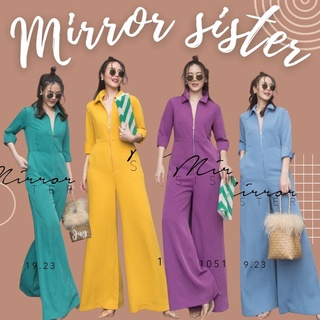 🔖ป้าย MirrorSister Jumpsuit จั๊มสูท VieRRa PLaySUiT ชุดกางเกง ขายาว คอปก เชิ๊ต จั๊มสูทขายาว เอี๊ยม ชุด ชุดเที่ยว กางเกง