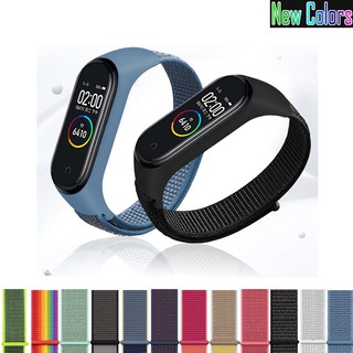 Miband 7 6 สายรัดไนลอน เคสซิลิโคน สายรัดข้อมือ สไตล์โมเดิร์น สําหรับ Xiaomi Mi band 3 4 5 6 7
