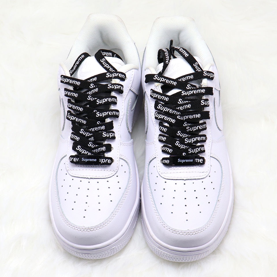 Sup เชือกผูกรองเท้าผ้าใบ AF1 AJ1 ข้อสั้น สูง 120 ซม. 140 ซม. 160 ซม.