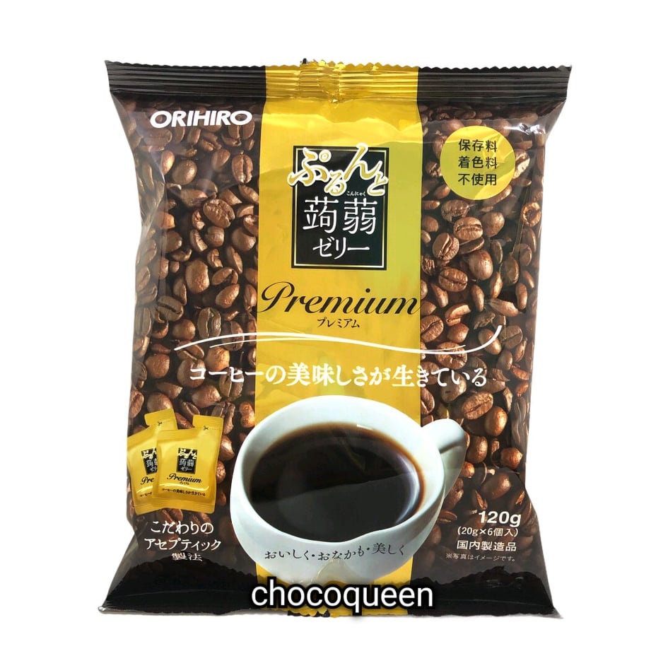 ORIHIRO เยลลี่รสกาแฟเกรด Premium 1ถุงมี 6 ซอง EXP.11/2021