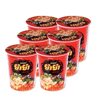 ยำยำ บะหมี่กึ่งสำเร็จรูป รสต้มยำกุ้ง 60 กรัม x 6 ถ้วย Yum Yum Cup Instant Noodle Tom Yum Kung Flavour 60 g x 6 Cups