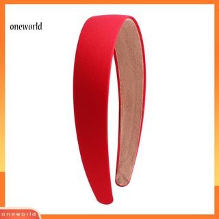 Oneworld| ที่คาดผม สีพื้น หลากสีสัน ขนาด 3 ซม. สําหรับผู้หญิง