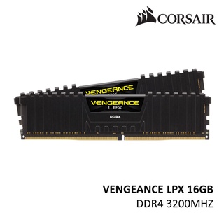 Corsair VENGEANCE LPX 16GB (2X8GB) DDR4-3200 DIMM แรมสีดํา CMK16GX4M2E3200C16