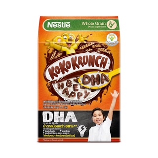 Nestle Koko Krunch DHA Whole Grain Wheat Breakfast Cereal เนสท์เล่ โกโก้ ครั้นช์ ดีเอชเอ อาหารเช้าซีเรียล 220 กรัม