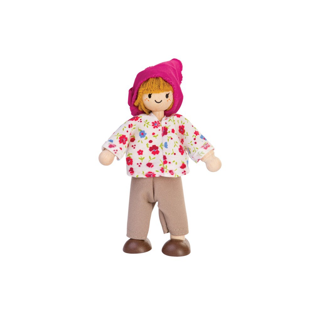 PlanToys ของเล่นไม้ 7137 Farmer Female Dollhouse Figure - Light Skin Tone ชาวนา เสริมพัฒนาการ สำหรับเด็กอายุ 3 ปี ขึ้นไป