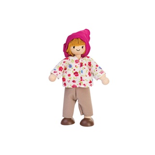 PlanToys 7137 Farmer ของเล่นไม้ บทบาทสมมุติ ชาวนาชุดสีชมพู