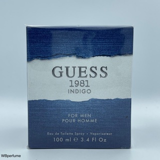 น้ำหอมแท้100% Guess 1981 Indigo Pour Homme EDT 100 ml.