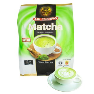 ชาเขียวมัทฉะ 3in1 Aik Cheong(เอ็กชอง) Matcha green tea Product Of Malaysia HALAL