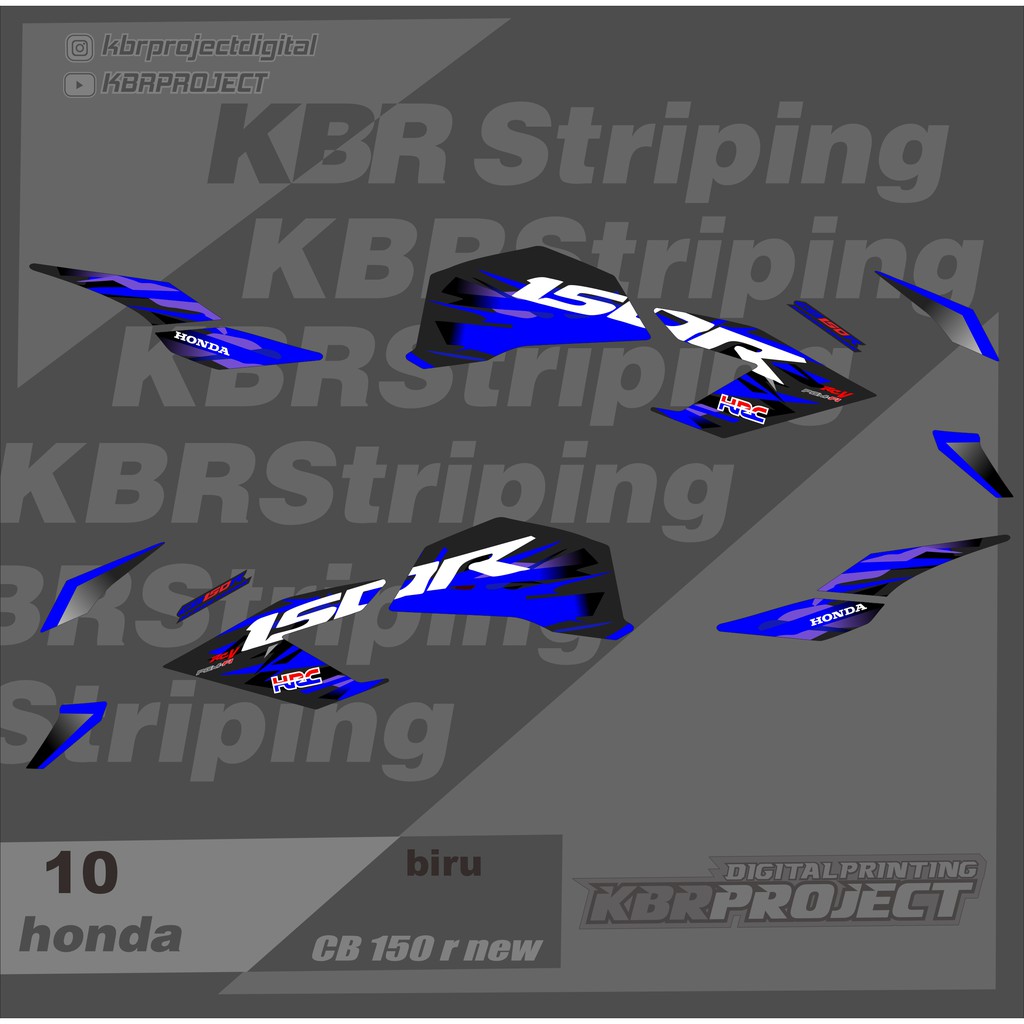 Cb 150 r หลายสี สติ๊กเกอร์ striping list honda cb 150 r 10 Racing cb150