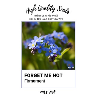 เมล็ดดอกไม้กินได้ ฟอเก็ตมีนอท Forget Me Not (Firmament)