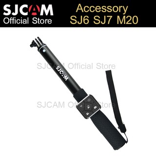 SJCAM Selfie stick Monopod RF Remote Control for Action Camera M20 ,SJ6 ,SJ7 (ฺBlack Color) ไม้เซลฟี่ รีโมท กล้องแอคชั่น