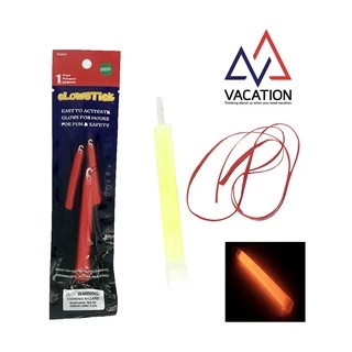 VACATION แท่งไฟเรืองแสง Glow Stick 6 นิ้ว ใช้แล้วทิ้ง เรืองแสง 6–8 ชม. งานปาร์ตี้/กิจกรรม