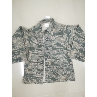 20USAFเสื้อทหารUSAF อบอก40-42นิ้ว ขนา10 XS ลายพรางไทเกอร์รCOAT UTILITYผ้าหนา50/50