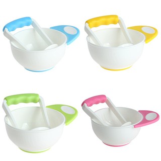 ชามบดอาหารพร้อมที่บด BPA Free