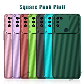 Square Push Pull Camera Protection Case OPPO Realme 5 5i 6i 7i 5S C3 C17 Silicone Soft Back Cover