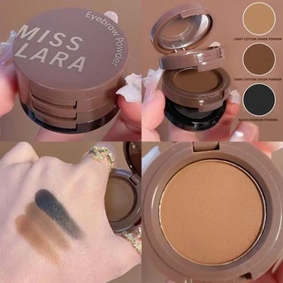 (มีส่งด่วน)Miss Lara คิ้วฝุ่น คิ้วกันน้ำ พาเลทเขียนคิ้ว Eyebrow ​ 3 ชั้น 3 เฉดสี สีสวย ติดทนนาน พกพาง่าย