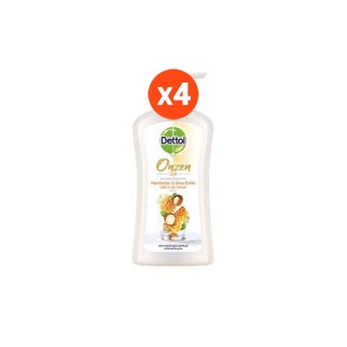 Dettol เดทตอล ออนเซ็น สบู่เหลวอาบน้ำ แอนตี้แบคทีเรีย นอริชชิ่ง 500 มล. x 4