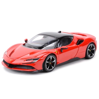 Bburago โมเดลรถยนต์ของเล่น 1:24 Ferrari SF90 Stradale สีแดง