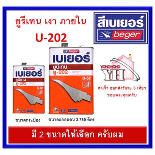 Beger Unithane B-52 เบเยอร์ ยูนีเทน B-52 สีทาพื้นไม้ภายใน U-202 ขนาดแกลลอน และ 1/4 ทินเนอร์ M-44