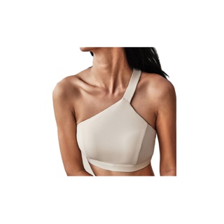 peer.activ 2022ss Single Shoulder Strap Sports Bra | โยคะพิลาทิส สปอร์ตบรา อินเทรนด์ ยิม ออกกำลังกายที่บ้าน