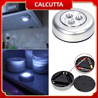 Calcutta โคมไฟ LED 3 ดวง ไร้สาย ขนาดเล็ก สําหรับติดตกแต่งผนังบ้าน ห้องครัว ตู้เสื้อผ้า รถยนต์