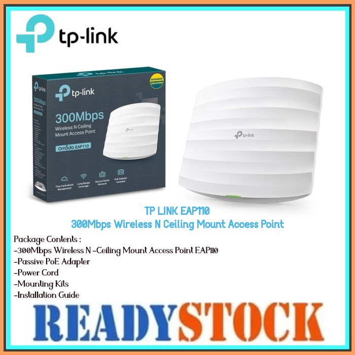 Tplink EAP110 Wireless Ceiling Access Point N 300Mbps