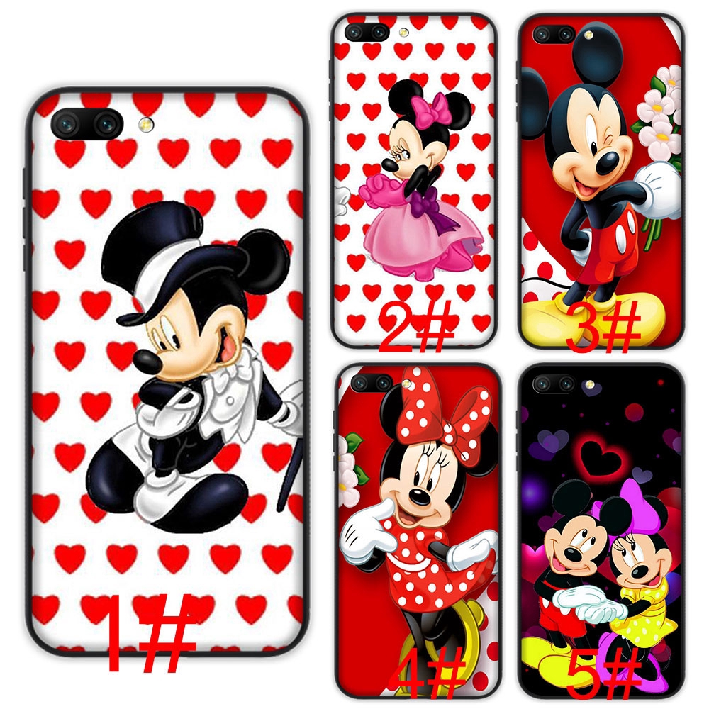 เคสโทรศัพท์แบบนุ่มเข้ากันได้สําหรับ Huawei P30 P40 Y5P Y9A Y8P P20 Lite Pro Mickey Love
