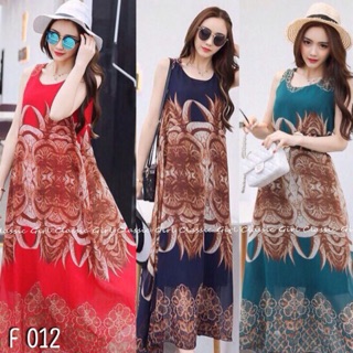 012 Maxi Dress เดรสดอกไม้