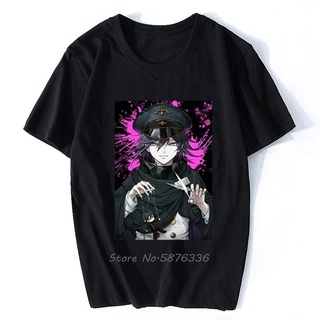 ROUNDคอลูกเรือNeckเสื้อยืด ผ้าฝ้าย พิมพ์ลายอนิเมะ Danganronpa V3 Killing Harmony Oma Kokichi สไตล์ฮาราจูกุ สตรีท สําหรับ