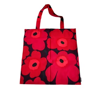 Marimekko แท้ 💯% Pieni Unikko Tote Bag (Red/Wine/Black)