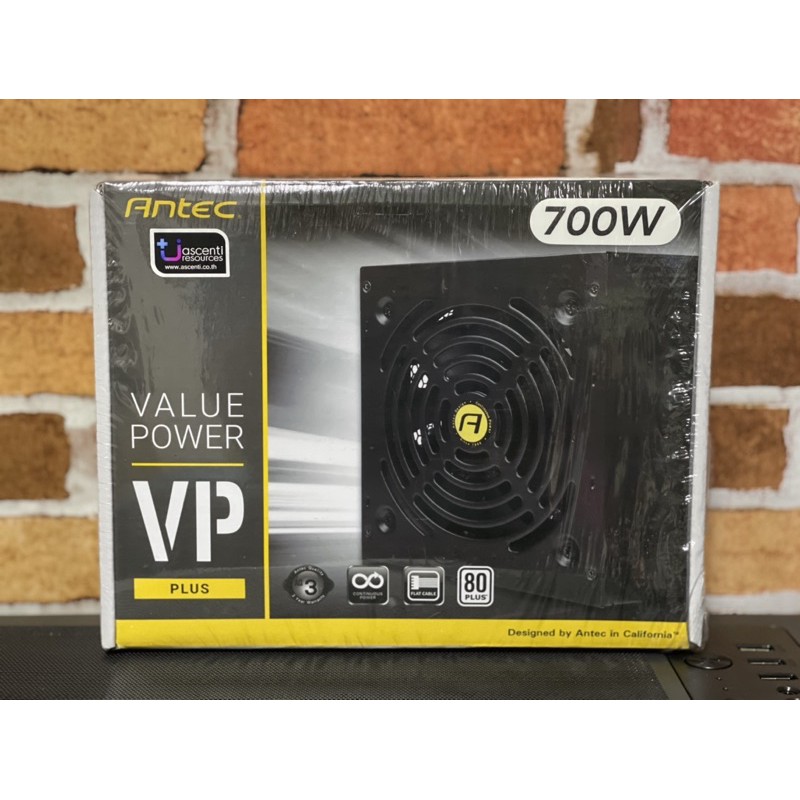 Psu700W80+Powersupply Antec VP700 80+ VP700P ของใหม่ประกัน3ปี