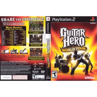 แผ่นเกมส์ PS2 Guitar Hero World Tour   คุณภาพ ส่งไว (DVD)