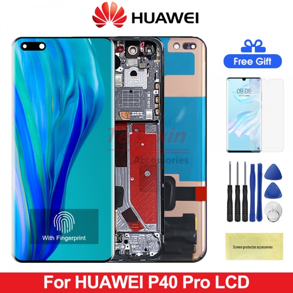 อะไหล่หน้าจอสัมผัส Lcd 6.58 นิ้ว P40 Pro สําหรับ Huawei P40Pro Huawei P40 Pro