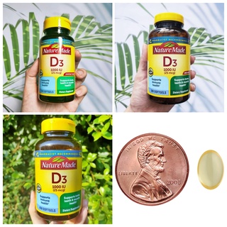 67% Off สินค้า Sale วิตามินดี 3 Vitamin D3 1000IU (25mcg) 100, 300 or 650 Softgels (Nature Made®) D-3