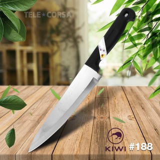   มีดทำอาหาร มีดปลอกผลไม้ ด้ามดำ กีวี่ No.188 รุ่น Kitchen-knife-kiwi-188-00E-Boss