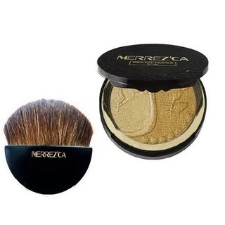 MERREZCA MINERAL PEARLS BLUSH พร้อมแปรง # 301 Highlight &amp; bronzer