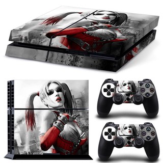 PS4 สกินลาย Harley Quinn Sticker สำหรับ PS4 คอนโวล / คอนโทรลเลอร์