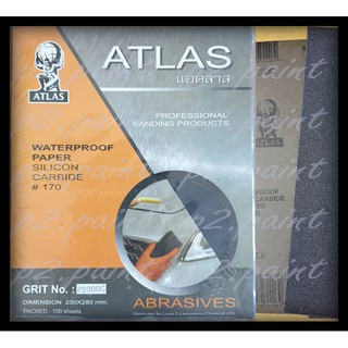 ❤ กระดาษทราย กระดาษทรายน้ำ Atlas #80 - #2000  กระดาษทราย คนแบคโลก