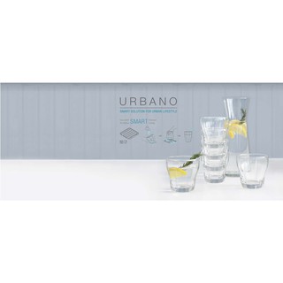 แก้วน้ำ Urbano Rock 330 ML วางซ้อนกันได้ เซต 6 ใบ