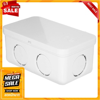 กล่องพักสายเหลี่ยม PVC SCG 2X4 นิ้ว สีขาว กล่องพักสายไฟ PVC SQUARE JUNCTION BOX SCG 2INX4IN WHITE