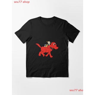 เสื้อยืดพิมพ์ลายเสื้อยืด2022 Clifford And Friends Essential T-Shirt ผู้หญิง ดพิมพ์ลาย ดผ้าเด้ง คอกลม cotton แฟชั่น sale