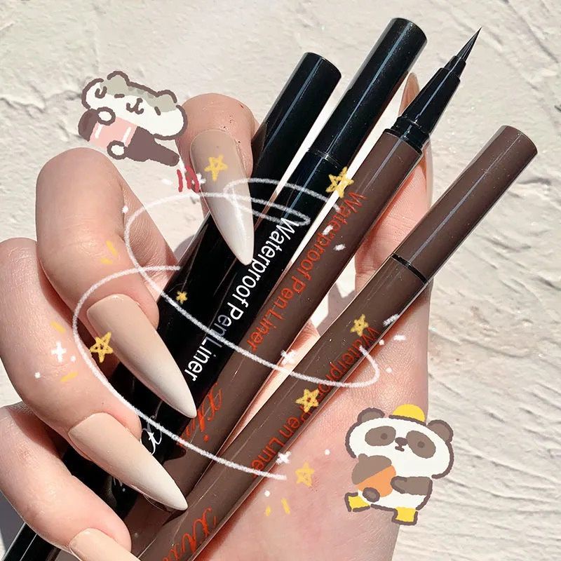 ส่งฟรี/ส่งไว อายไลน์เนอร์ Eyeliner  อายไลเนอร์ ​กันน้ำ แบบสแตมป์ สีดํา ติดทน เขียนง่าย กันเหงื่อ