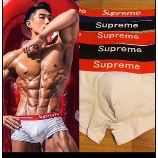 กางเกงในชายSupremeทรงTrunkผ้าcottonผ้าดีใส่สบายSupreme  ราคาถูก ราคาส่ง