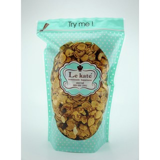 Le Kate Coffee Cornflake  คอร์นเฟลก รสกาแฟ (ถุงซิปล็อค) Size L