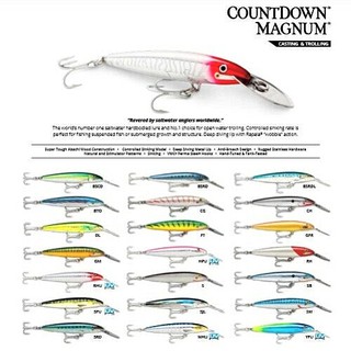 [📍 กรอกโค้ด LONLINEMAY30 ลดทันที 15%]อุปกรณ์ตกปลา เหยื่อปลอม Rapala CountDown Magnum CDMAG14 14cm