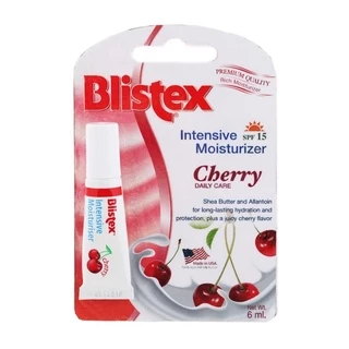 Blistex Intensive Moisturizer Cherry SPF15 ลิปบาร์มกลิ่นเชอร์รี่ เติมความชุ่มชื้น ลดความหมองคล้ำจาก กาแฟ บุหรี่ บริสเทค