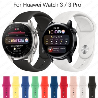 สายนาฬิกาข้อมือซิลิโคน สไตล์สปอร์ต สําหรับ Huawei Watch 3 3 Pro